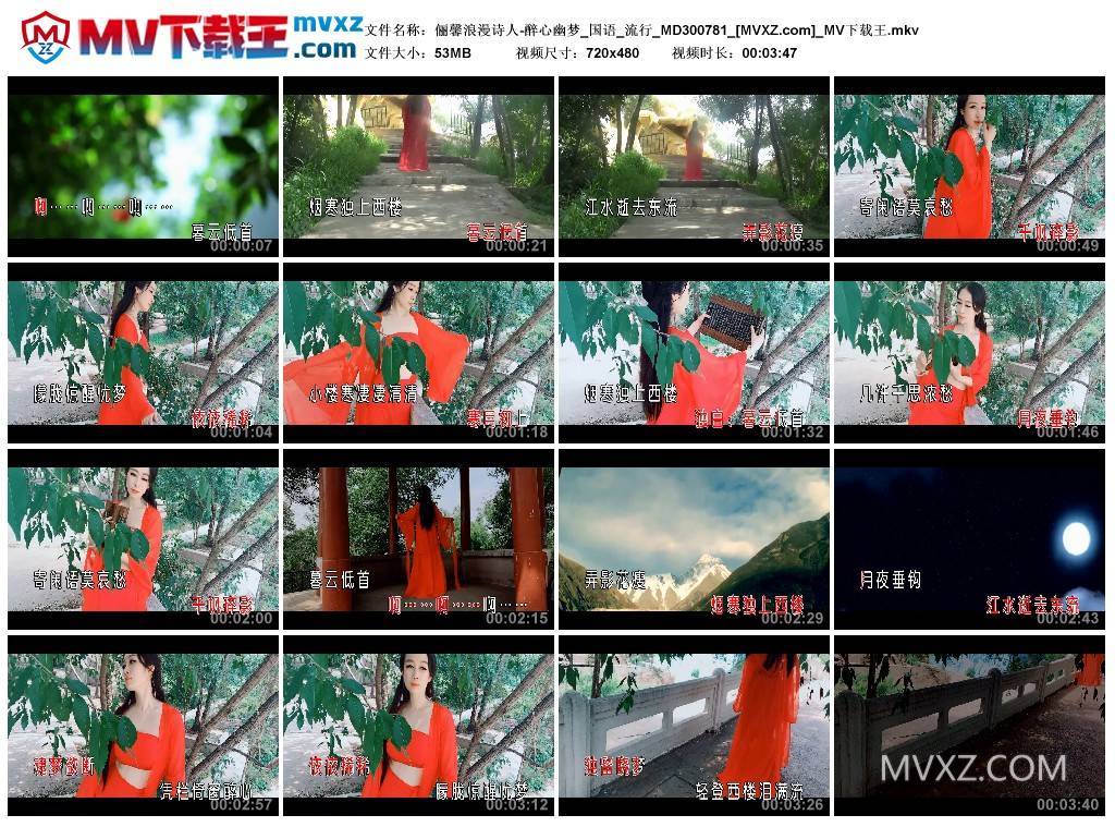 俪馨浪漫诗人-醉心幽梦_国语_流行_MD300781